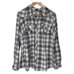 Torrid Plaid Button Down Shirt